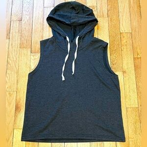 Sleeveless Dark Gray Hoodie W’s S